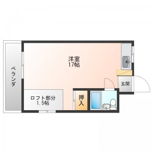 1号室　間取図